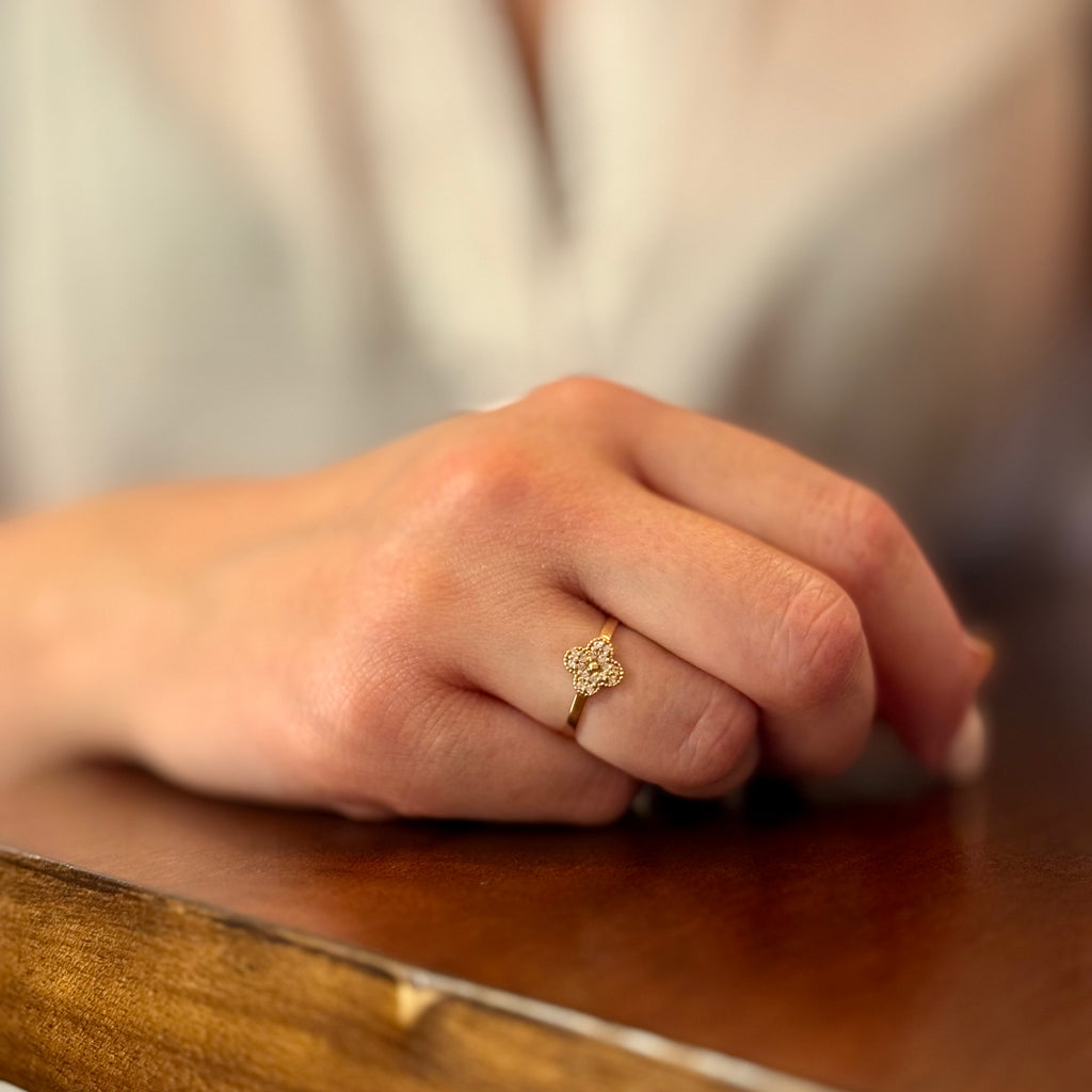 Flower Head Ring